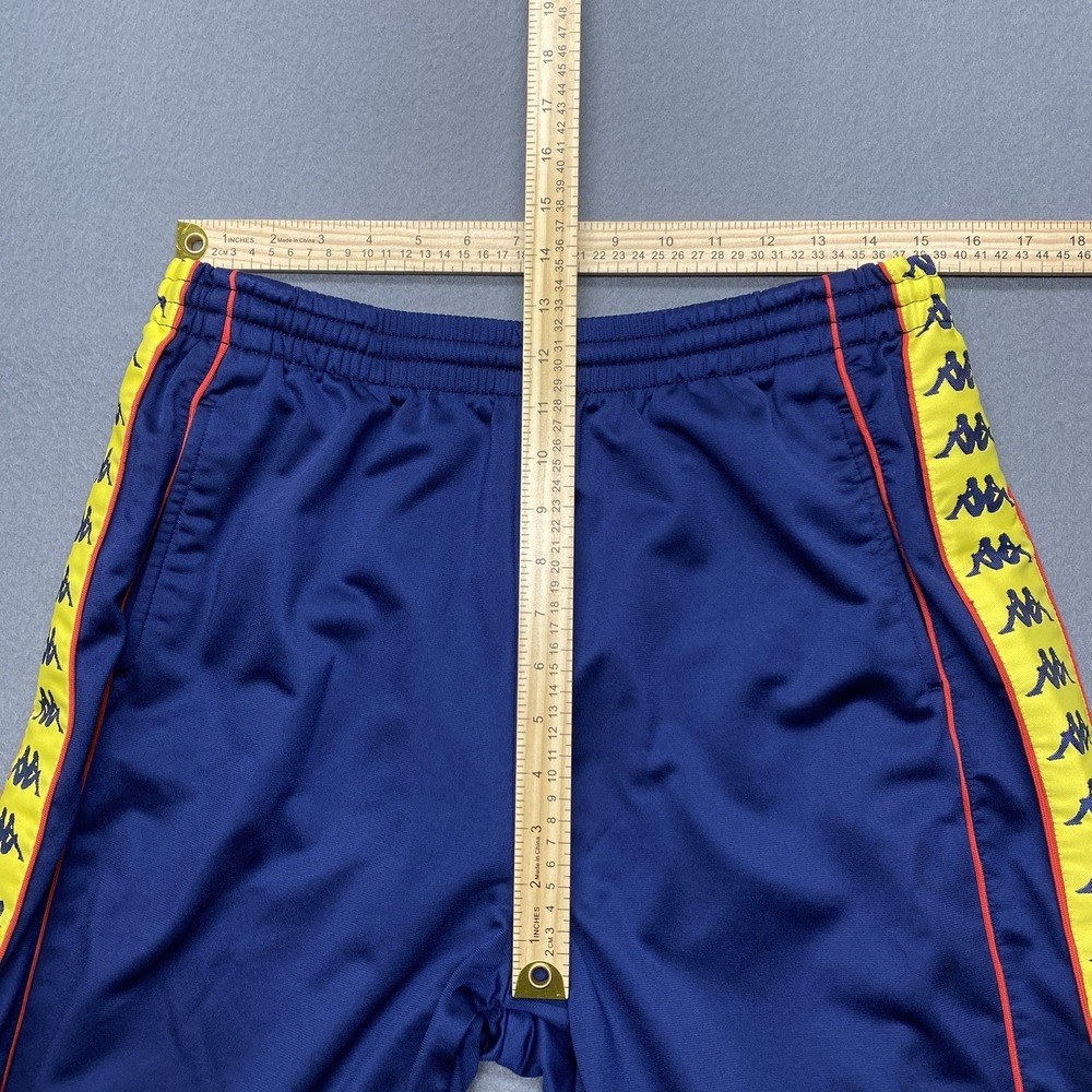 Vtg Kappa Track Pants Mens XL Side Logo Buttons Y2K Baggy Hip Hop 90s Silky - Picture 4 of 9